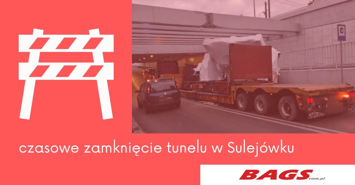 Zamknięcie tunelu w Sulejówku od 5.09.2025
