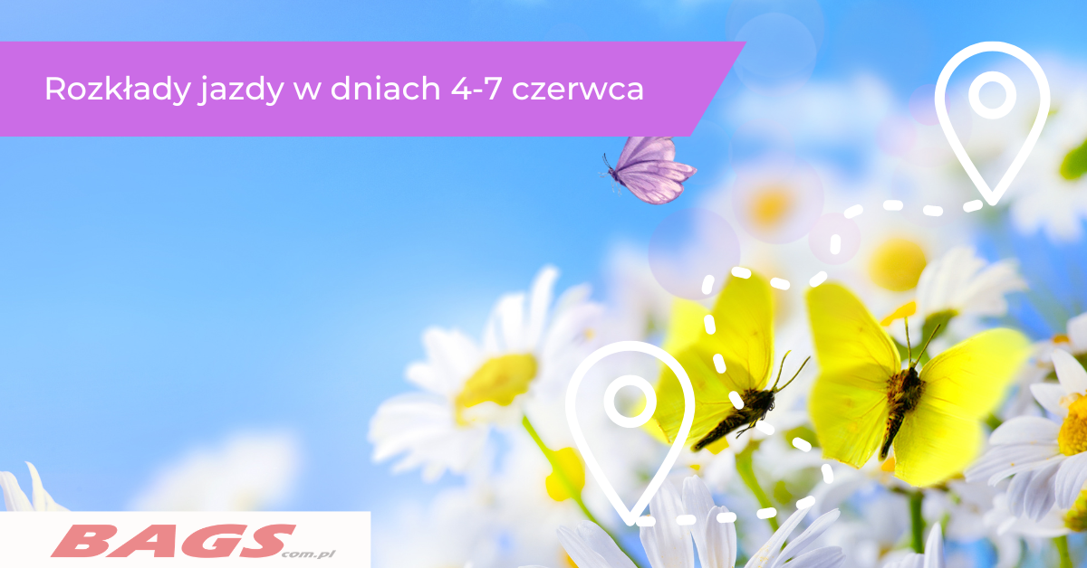 Rozkłady jazdy w dniach 4-7 czerwca